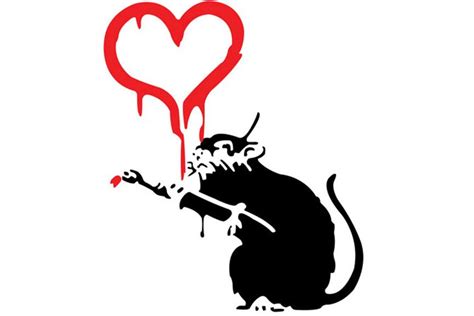 banksy love rat